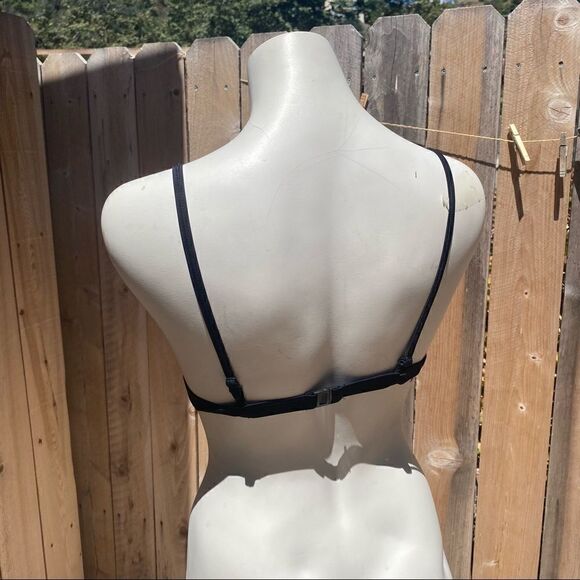 TRIANGL FARRAH - HOTEL CALIFORNIA bikini top Crochet + Neoprene Navy Blue SZ M - Picture 8 of 11